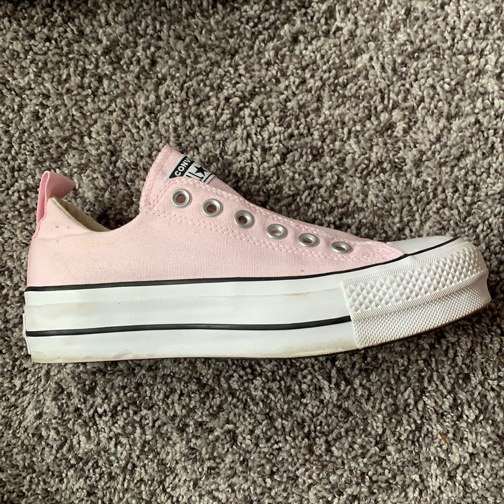 pink low platform converse